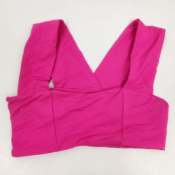 L*Space Parker Convertible Bikini Top in Bougainvillea Pink Size Small NWT - Picture 3 of 6